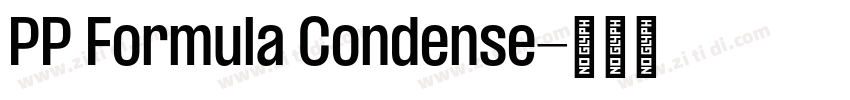 PP Formula Condense字体转换